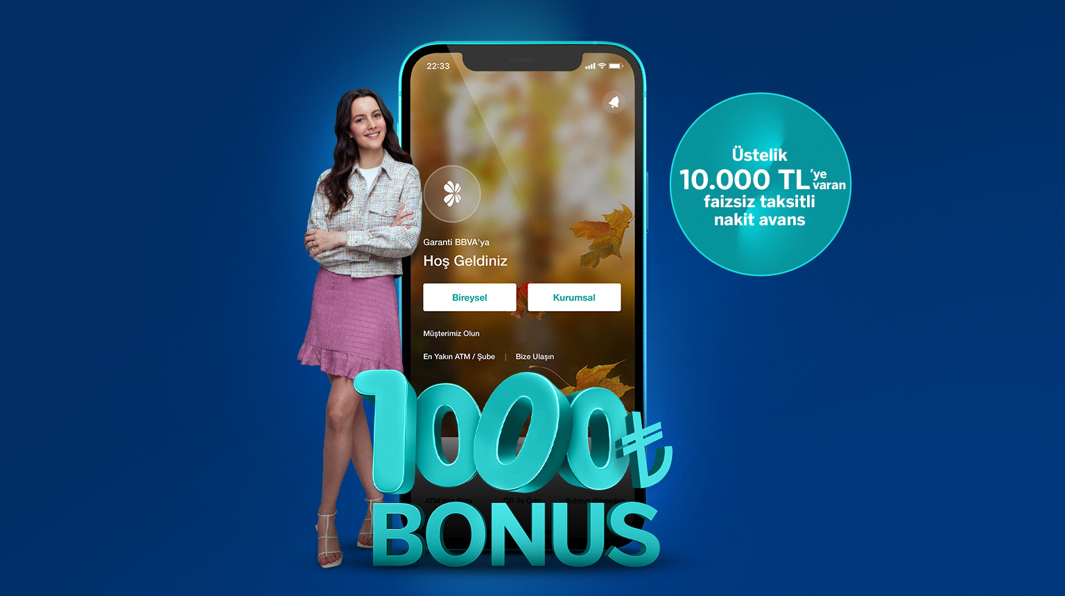 Mobil'den müşterimiz olun, 1000 TL harcamanıza 1000 TL bonus kazanın!