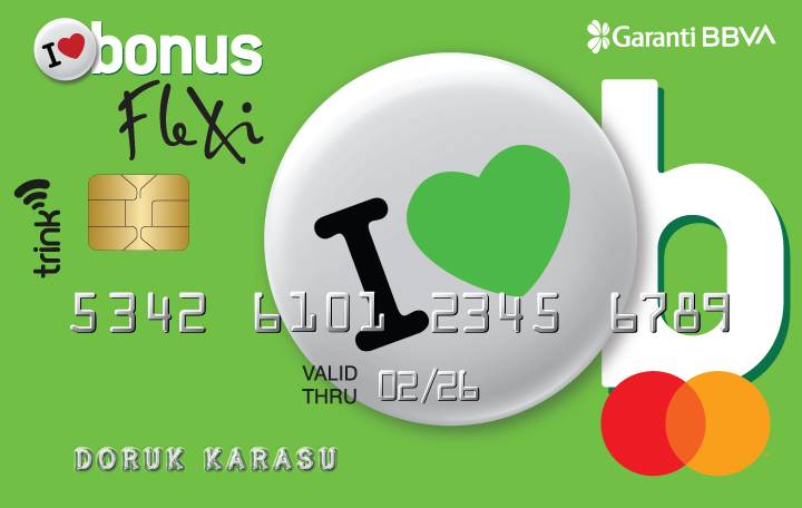 Aidatsız kredi kartı ile güç sizde, Bonus Flexi ile kart ücreti ödemeyin!